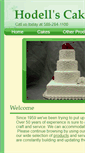 Mobile Screenshot of hodellscakeshop.com