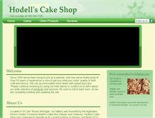 Tablet Screenshot of hodellscakeshop.com